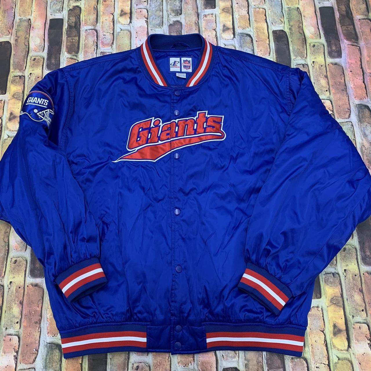 Vintage Logo Athletic New York Giants puffer jacket - Depop