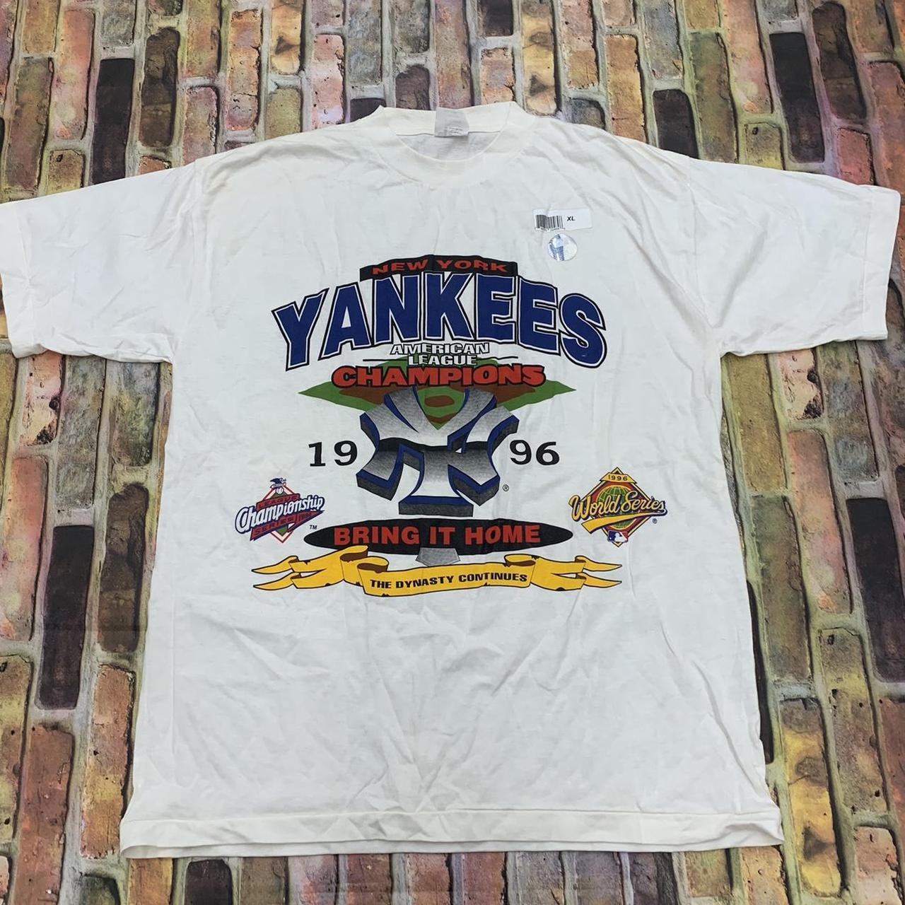 vintage 1996 yankees gray championship - Depop