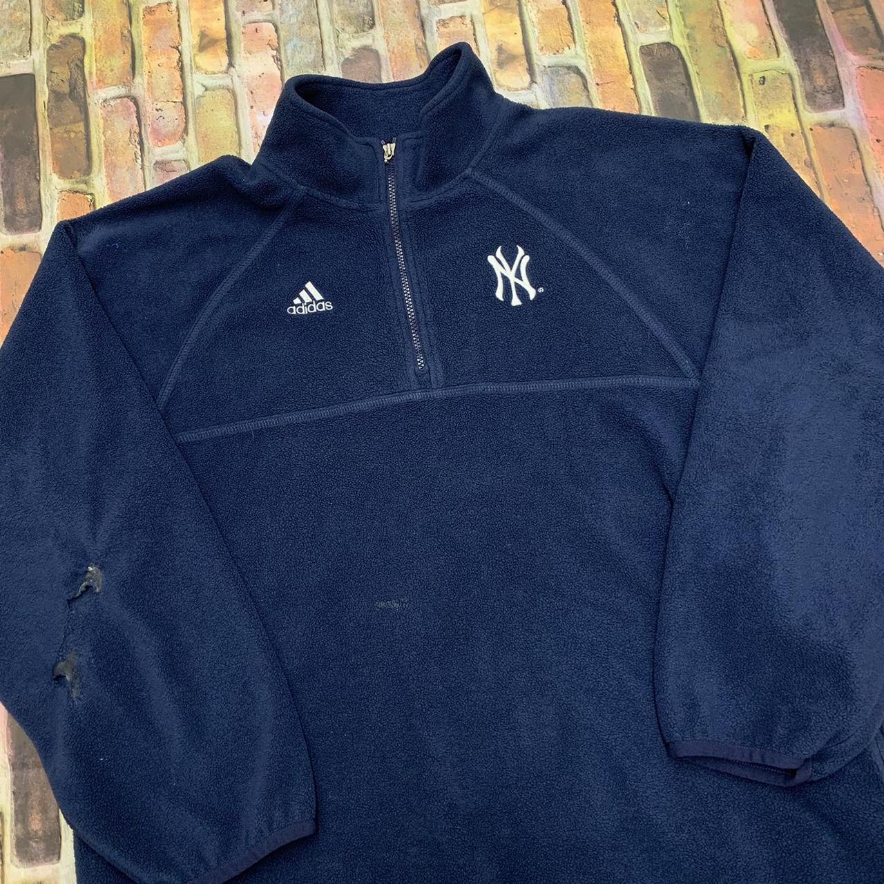 Vintage Adidas Yankees collared jersey Super - Depop