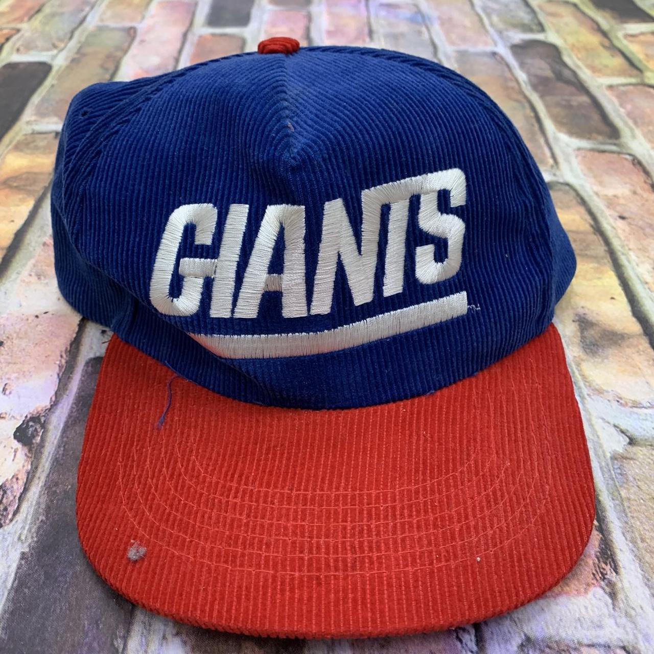 Vintage New York Giants Corduroy Snapback Hat 