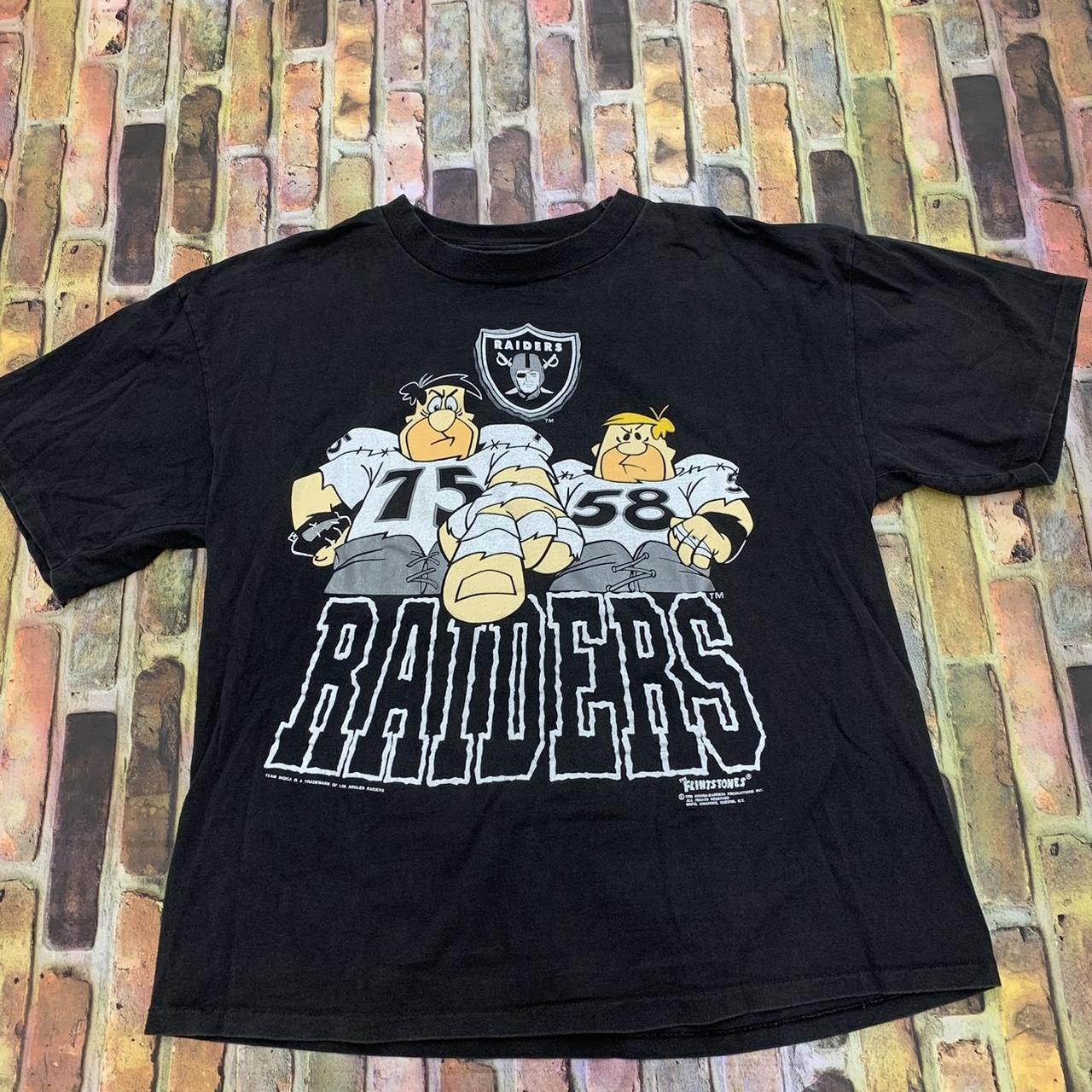 Vintage 90s Oakland Raiders t-shirt Size M Single - Depop