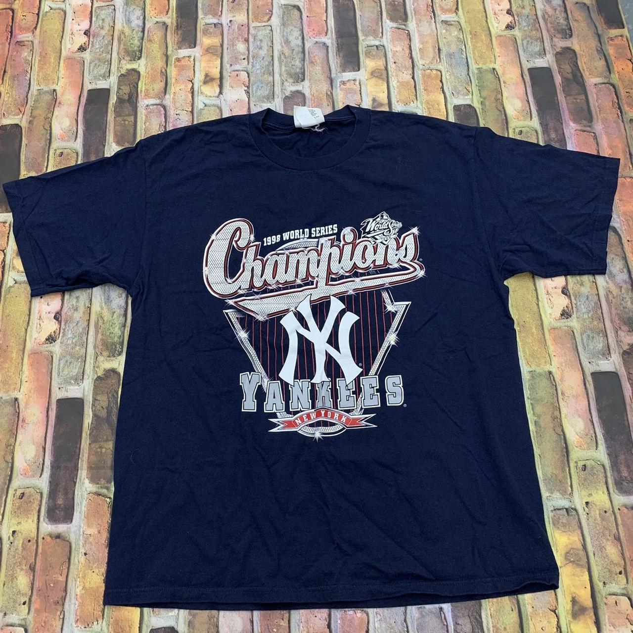 Yankees vintage 98 world series shirt. Marked as - Depop