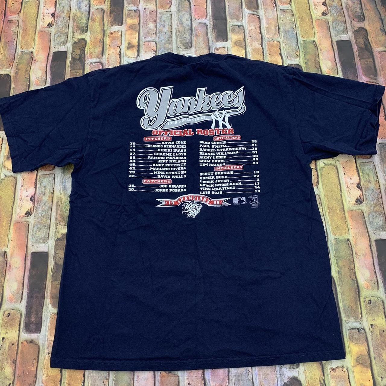 Yankees vintage 98 world series shirt. Marked as - Depop