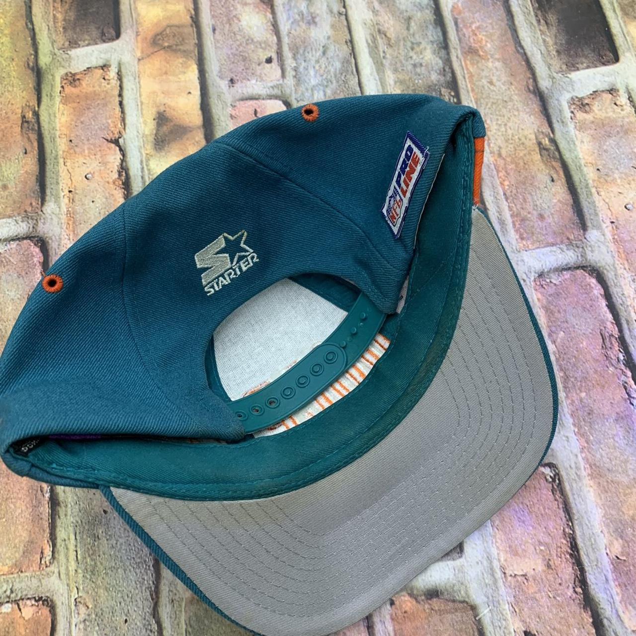 Vintage 90s RARE Miami Dolphins Starter Snapback Hat - Depop