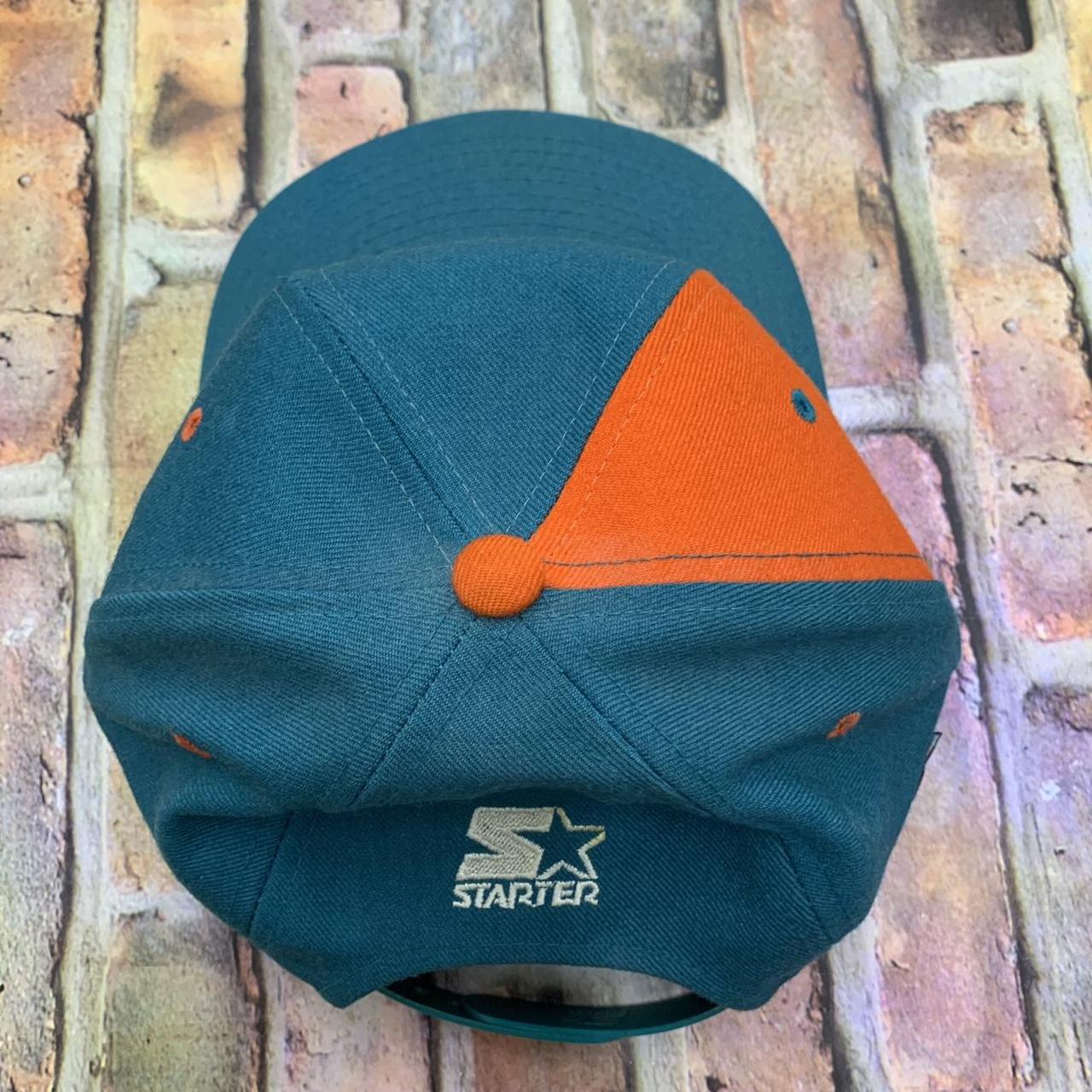 Vintage 90s RARE Miami Dolphins Starter Snapback Hat - Depop