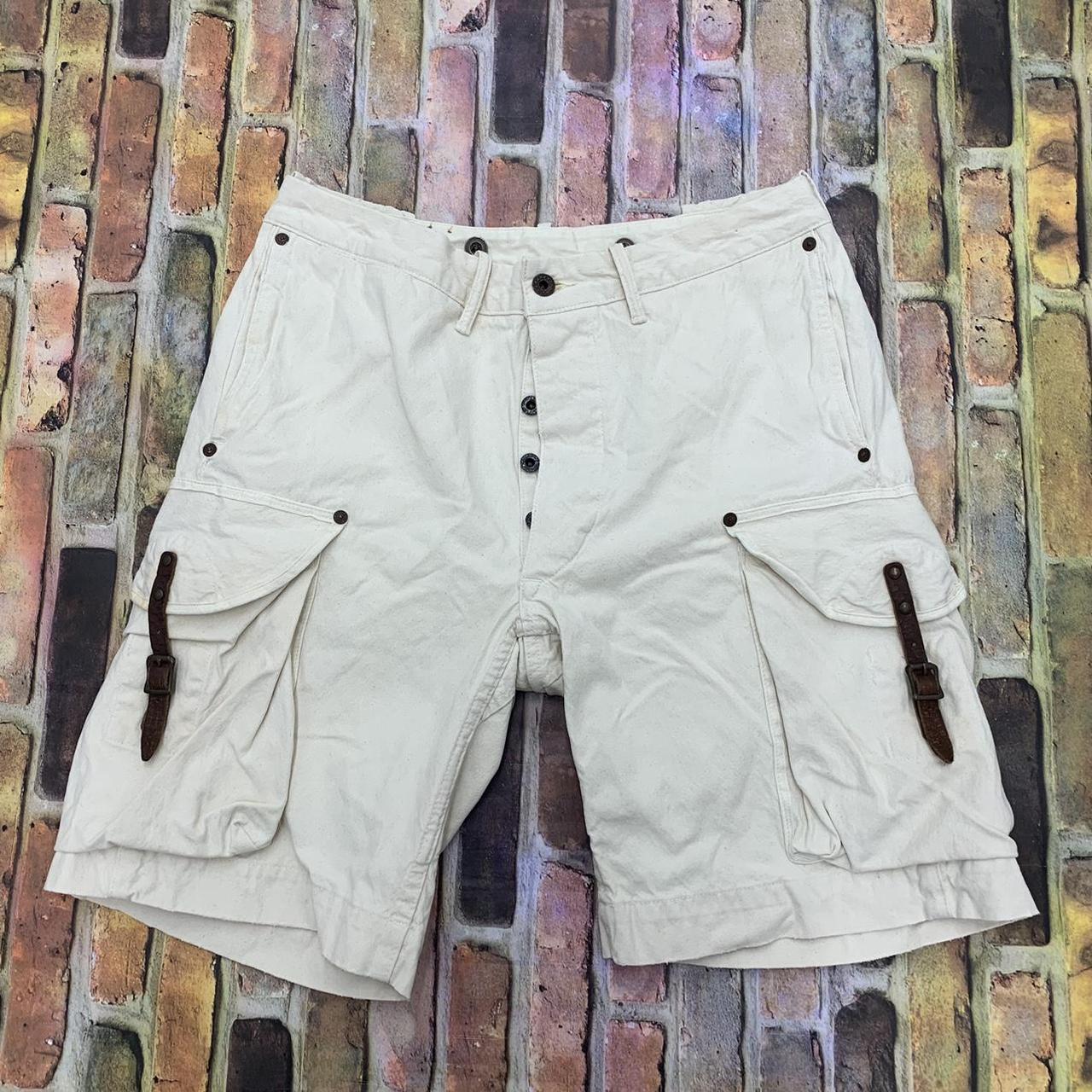 RRL cargo shorts in off white. From the 2000s. Mens... - Depop