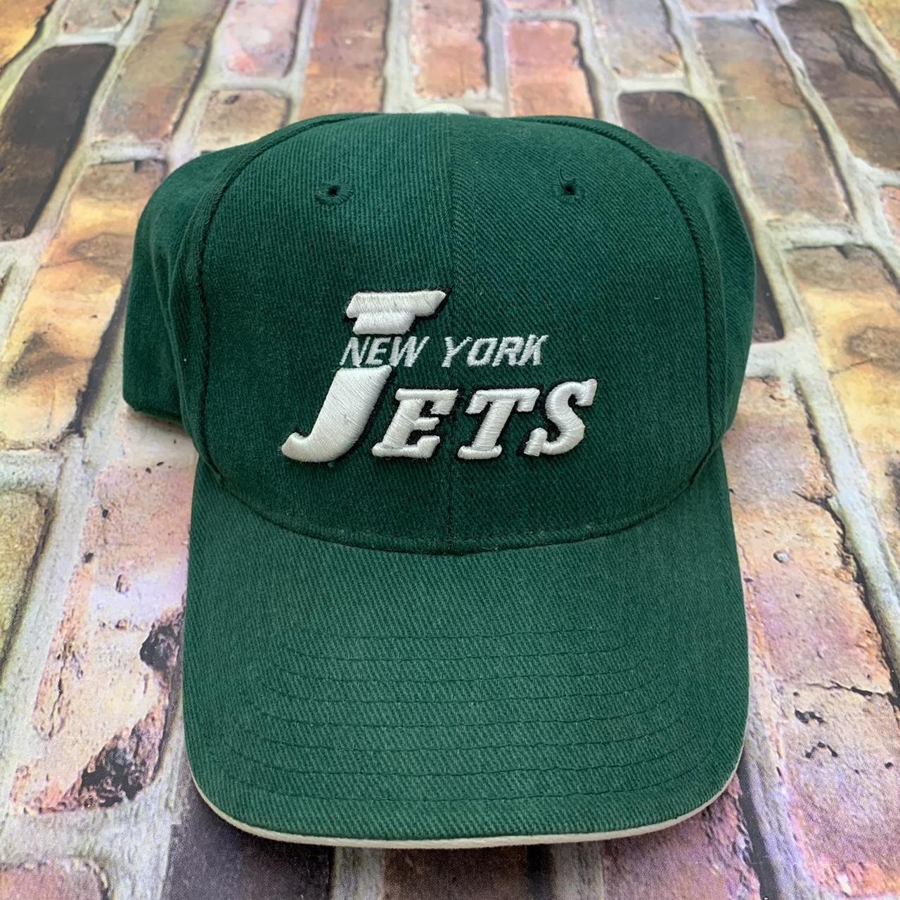 EUC NFL Team Apparel NY Jets Distressed Hat - One - Depop