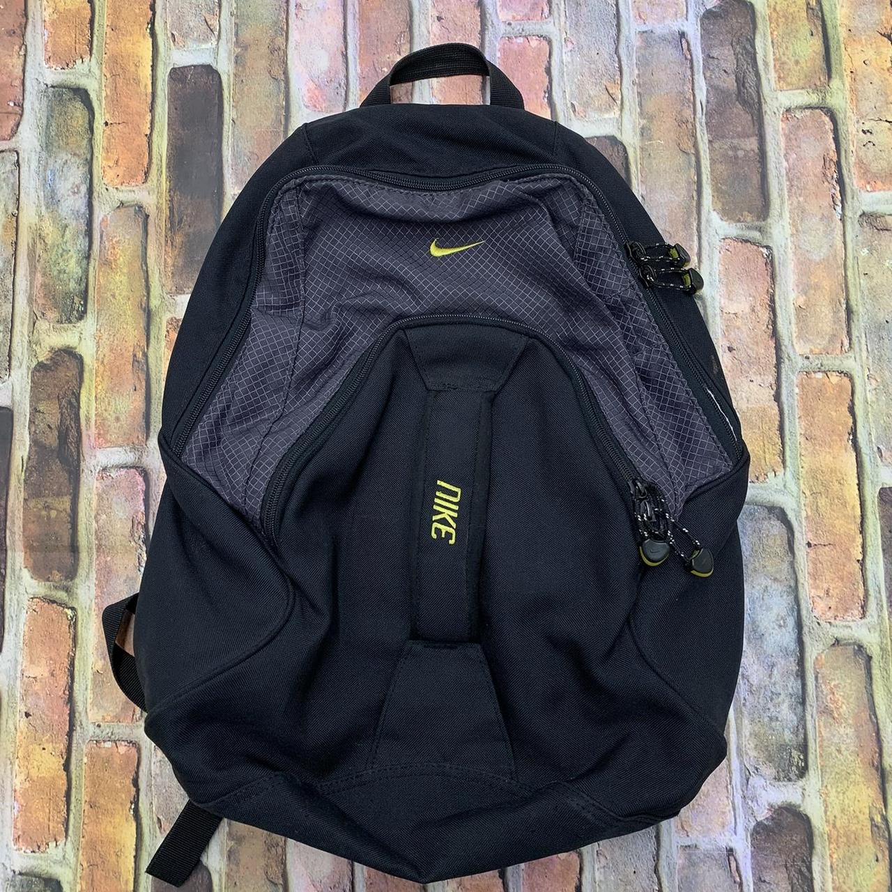 Vintage Nike backpack in black. From 2002. Good... - Depop