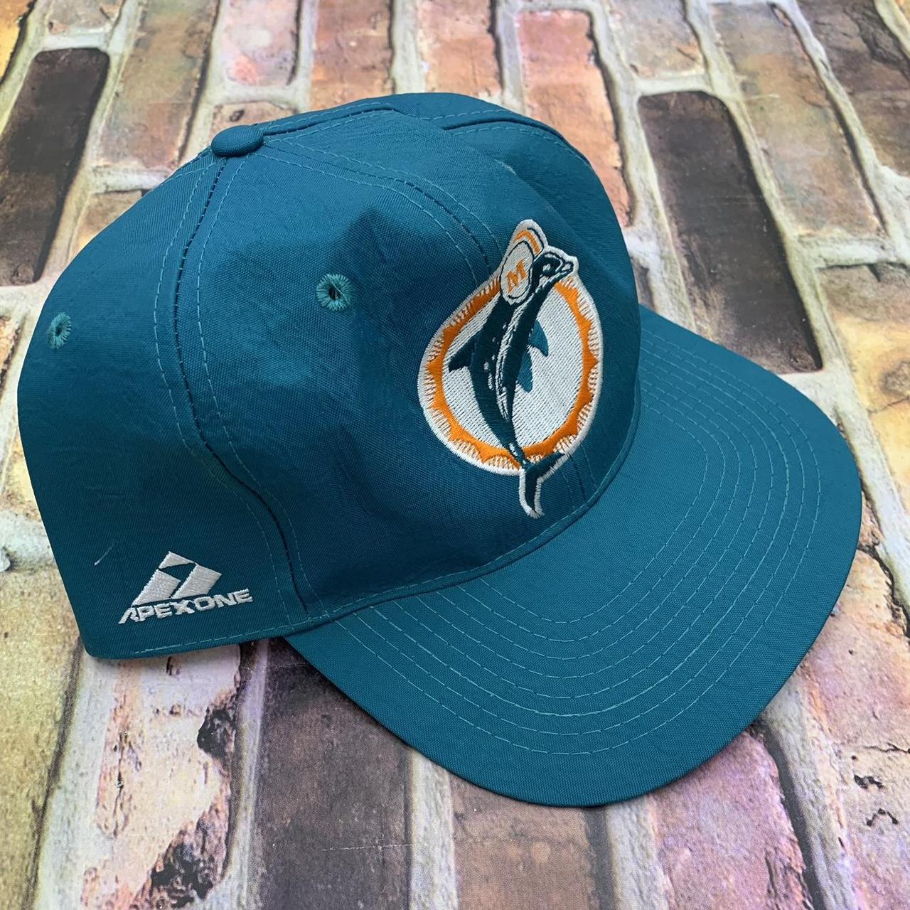 Vintage Miami Dolphins Apex One Snapback Hat Cap - Depop