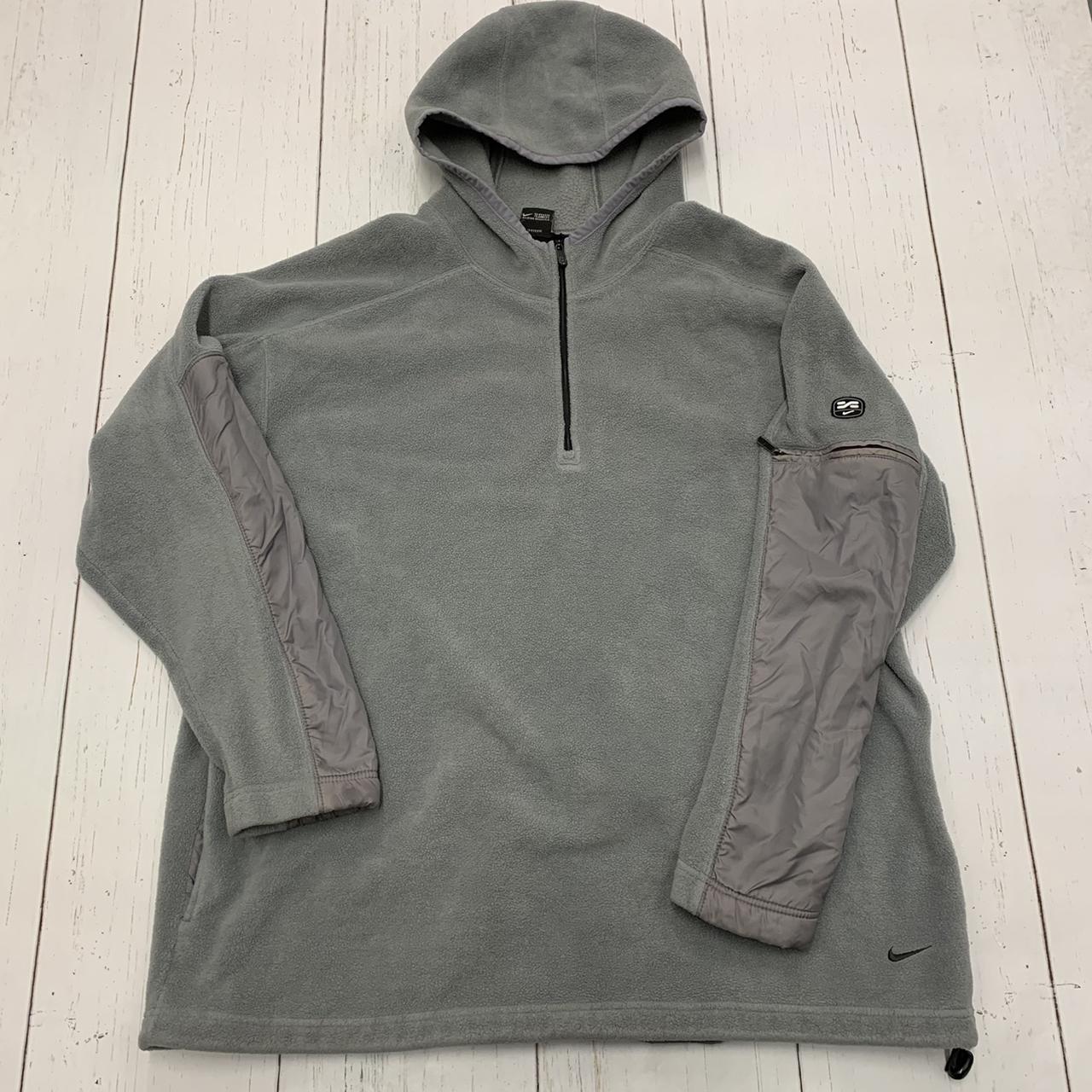 Vintage 2000 Nike hoodie in grey. Great condition.... - Depop