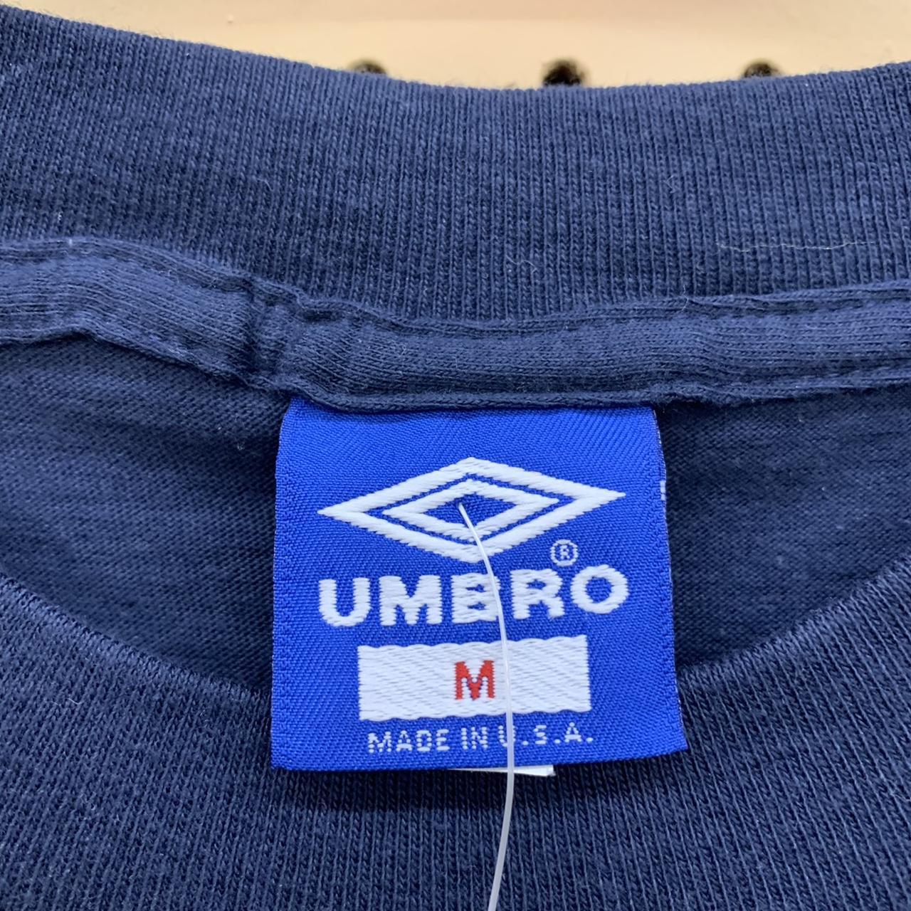 Vintage 90s Umbro Pele tee in navy. Brand new with Depop