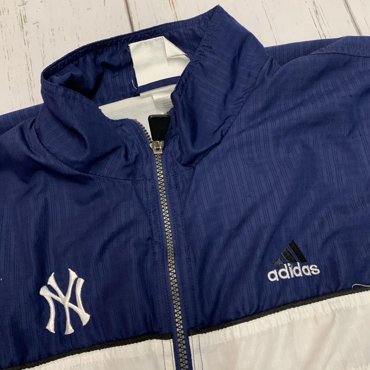 Vintage Adidas Yankees collared jersey Super - Depop