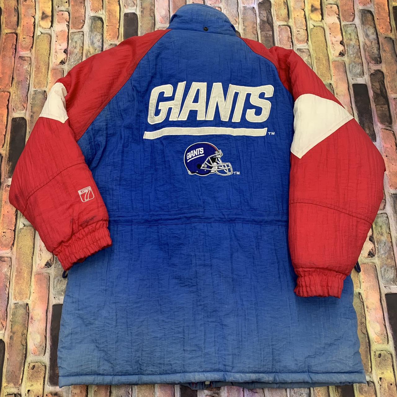 Vintage 90s New York Giants Logo 7 Jacket Mens Large 