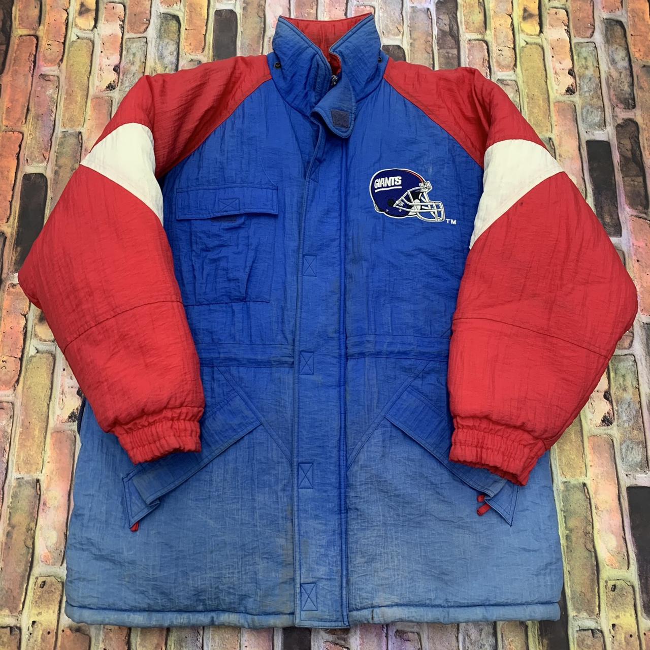 Vintage Logo Athletic New York Giants puffer jacket - Depop