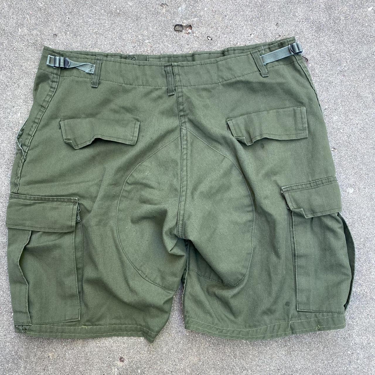 Vintage Green Military Shorts Cargo Shorts #vintage... - Depop