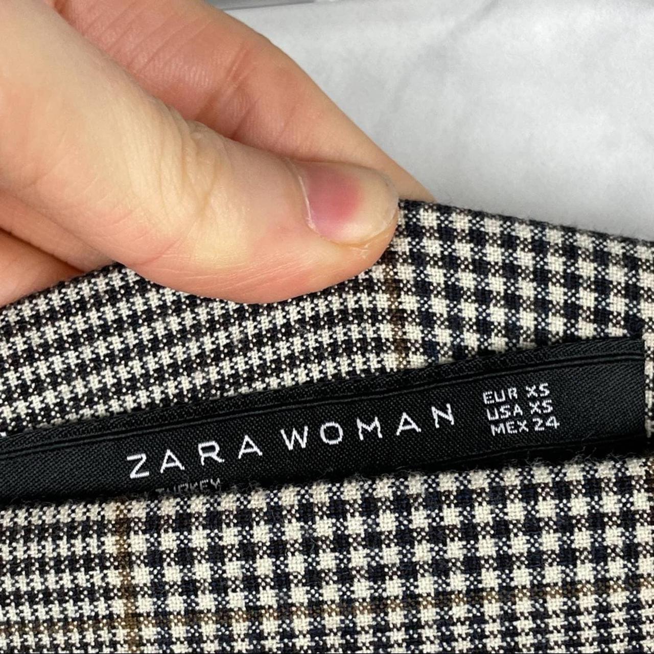 Zara Women's Grey and White Skirt (4)