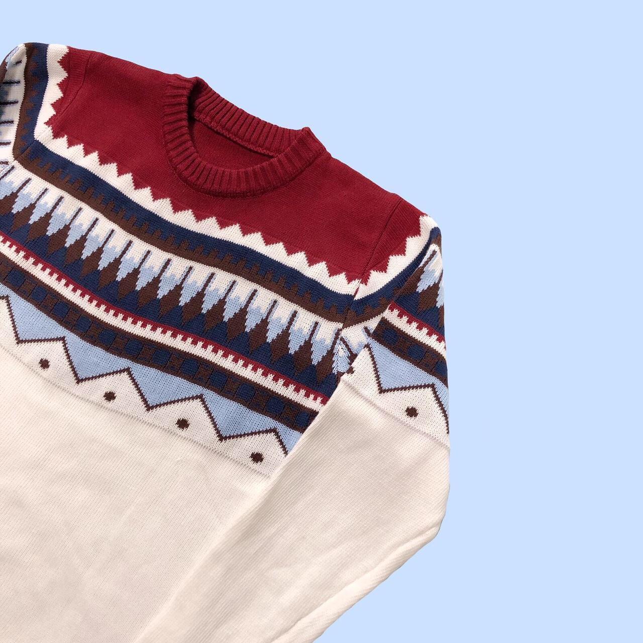 aztec print jumper