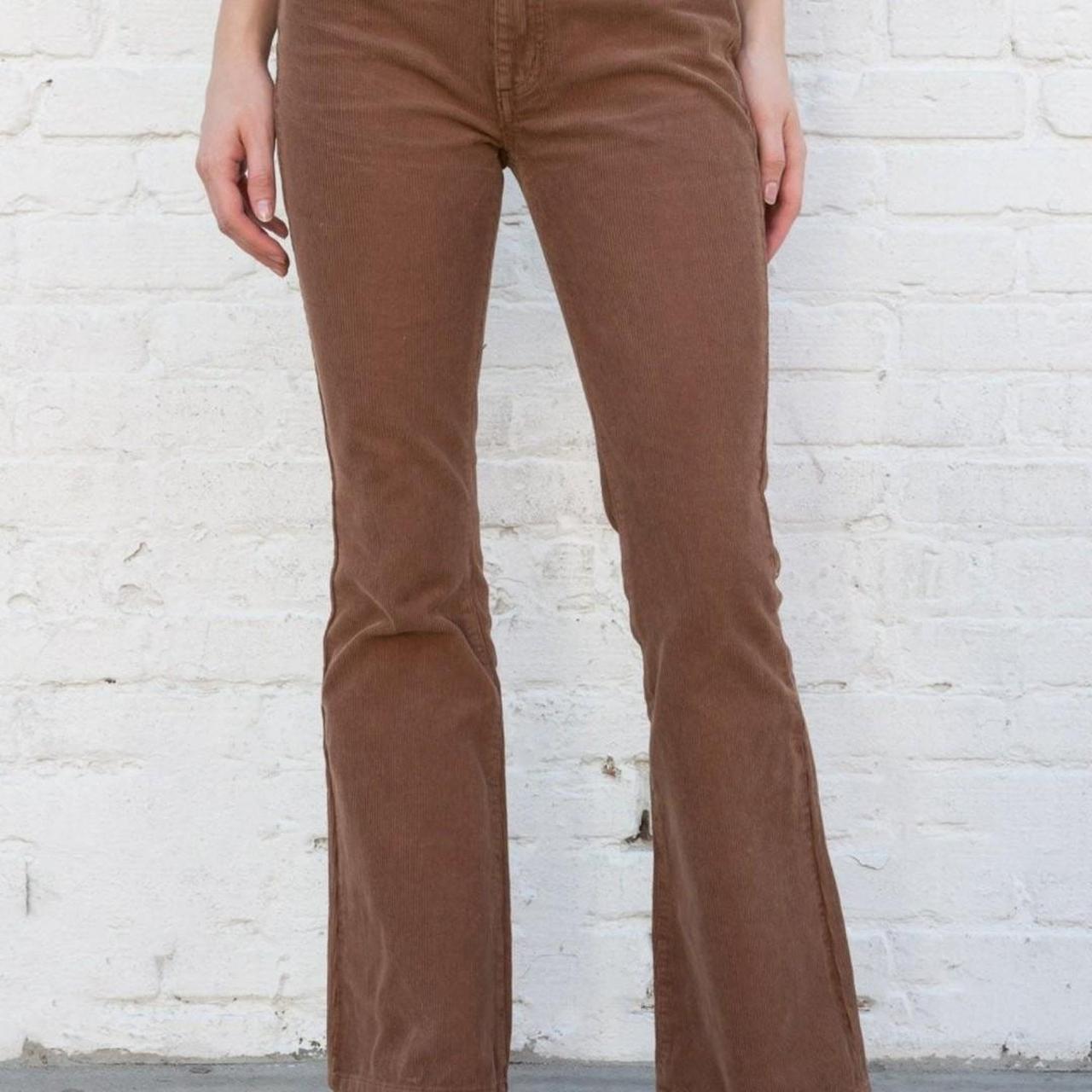 brandy melville brown corduroy flares. no longer... Depop