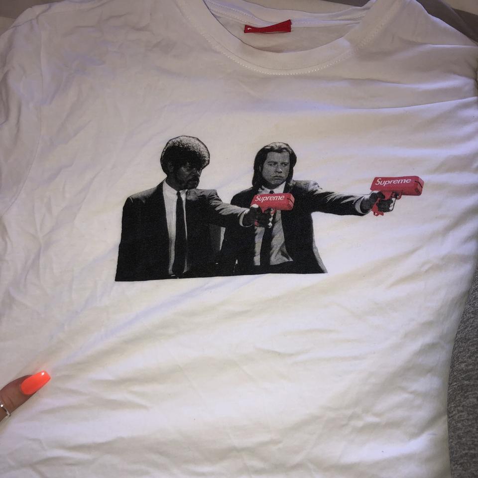 Supreme pulp sales fiction t shirt