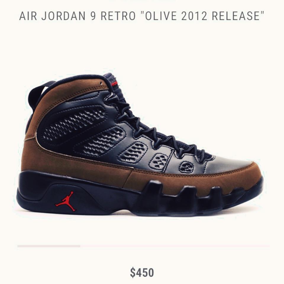 Jordan retro outlet 9 olive green