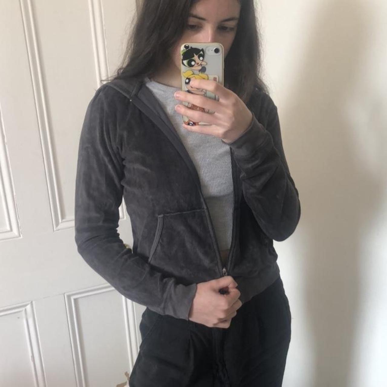 Juicy Couture Hoodie🧸 Really Nice Brown Taupe Grey - Depop