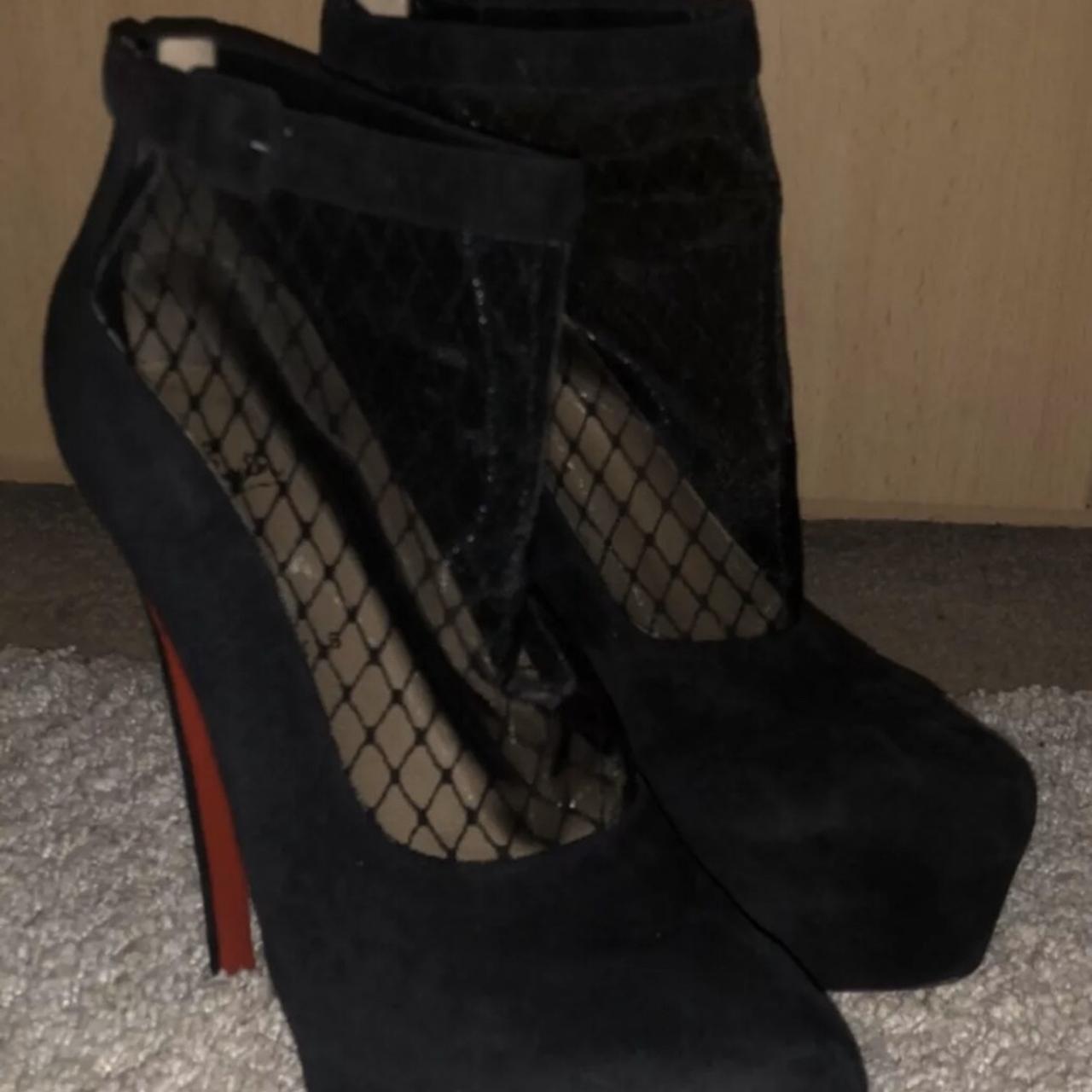 Louboutin deals fishnet boots