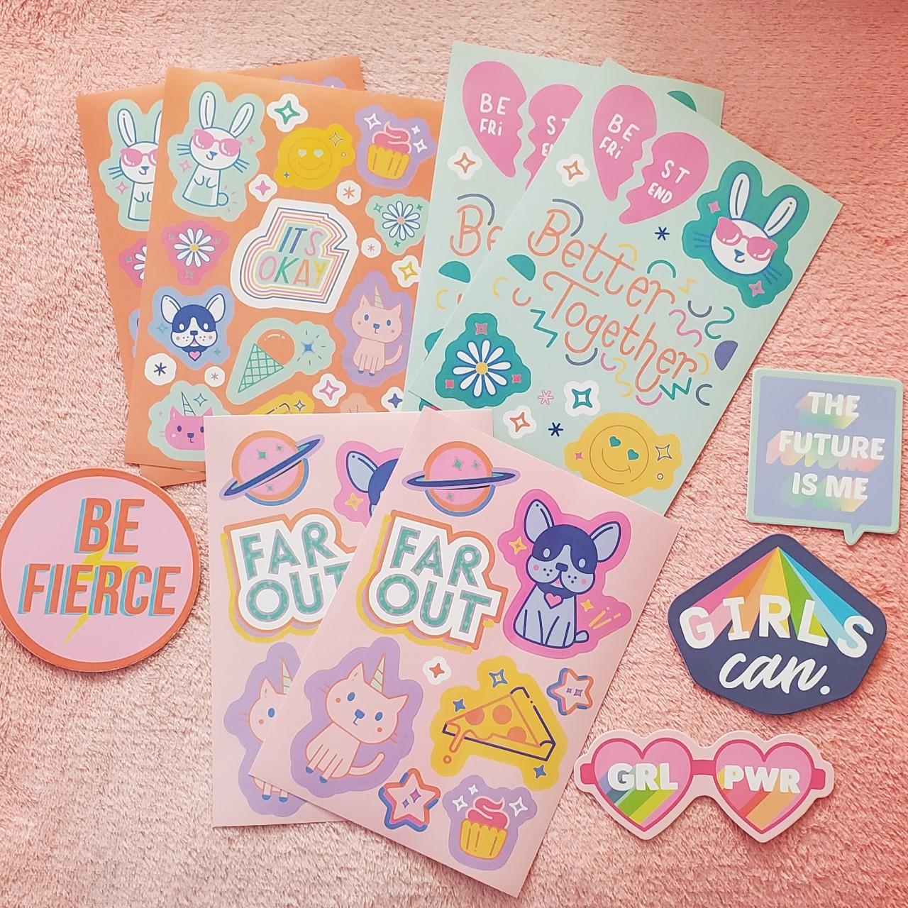 NEW pastel sticker bundle! These are super fun &... - Depop