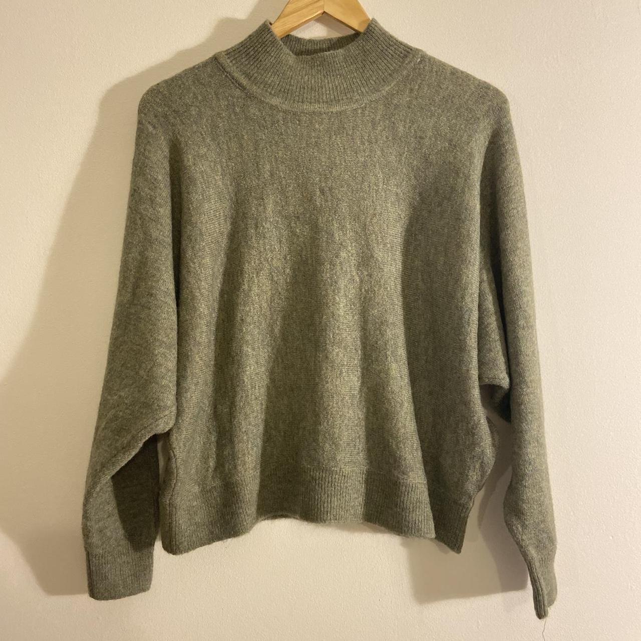 Womens Green And Khaki Jumper Depop