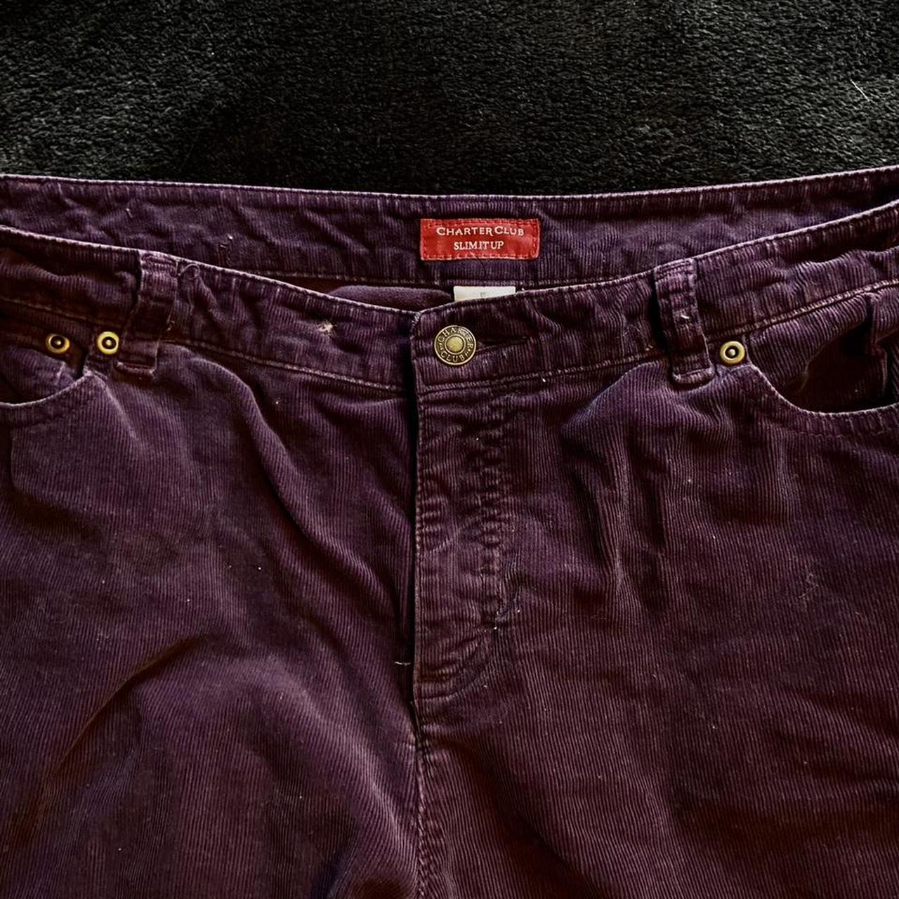 charter-club-corduroy-pants-deep-eggplant-purple-depop