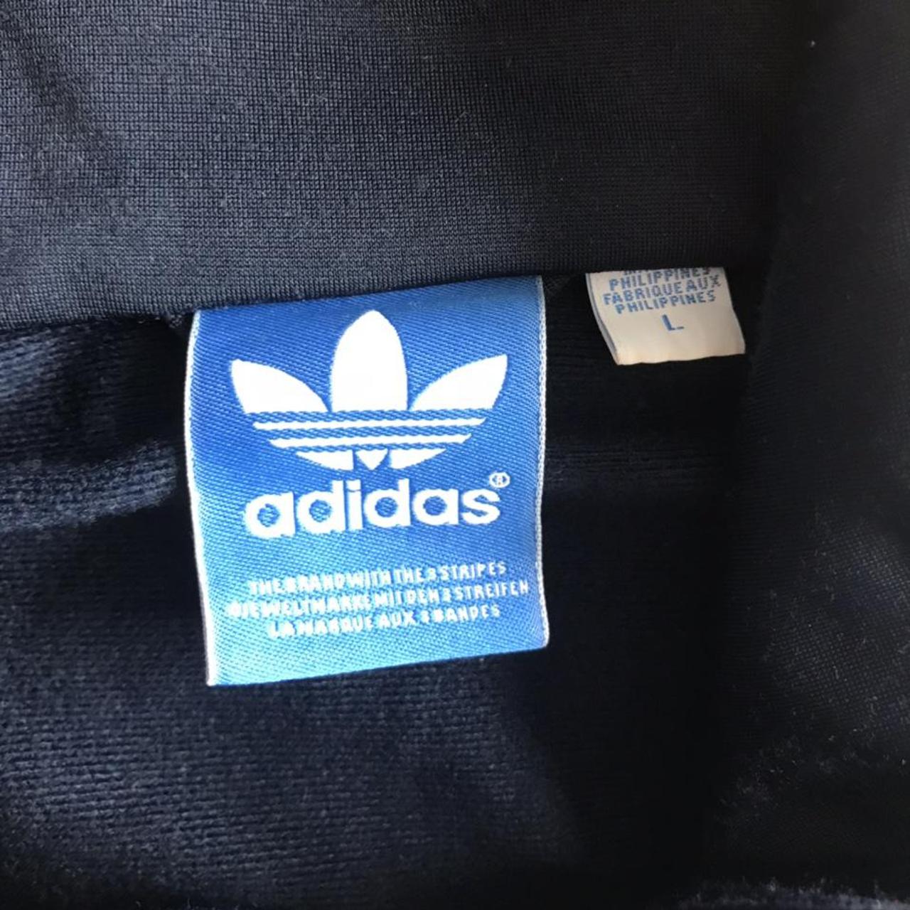 Adidas classic track jacket in navy. Size large. - Depop