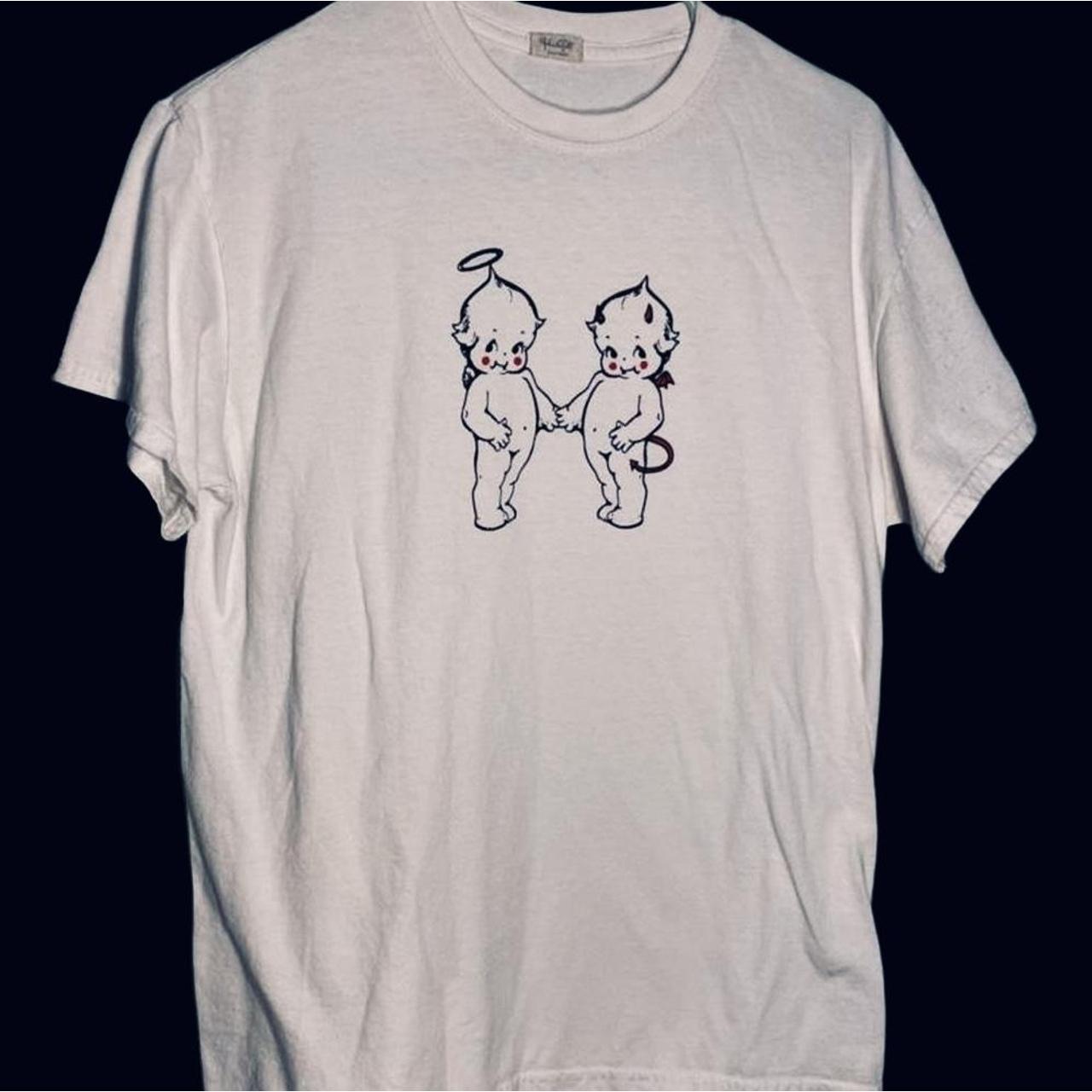 John Galt Brandy Melville angel / devil cupie shirt.... Depop
