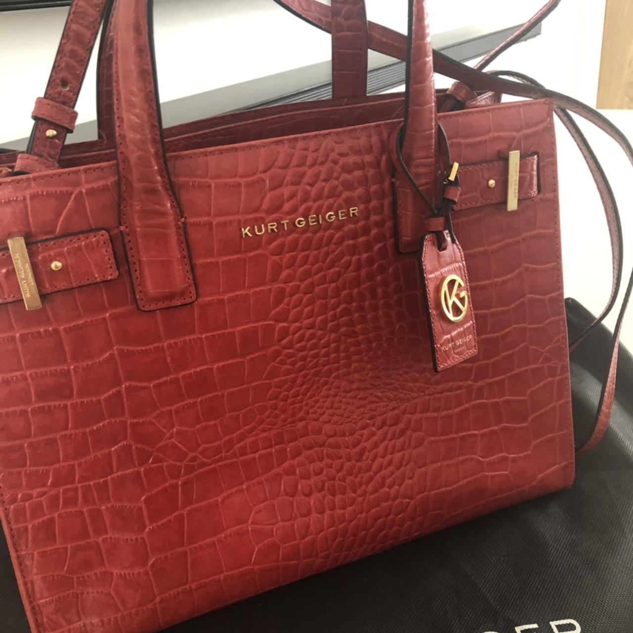 kurt geiger croc tote