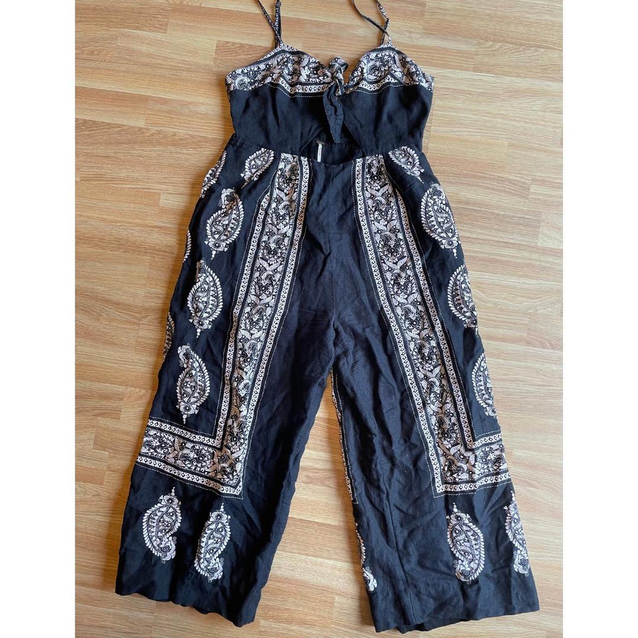 Free People Women's Black and White Dress (2)
