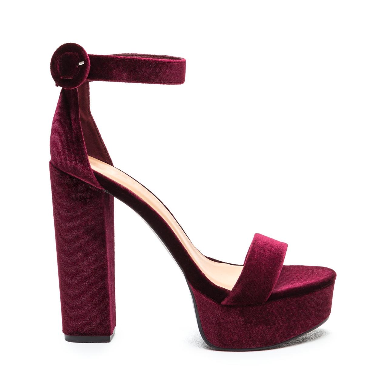 Platform 2024 burgundy heels