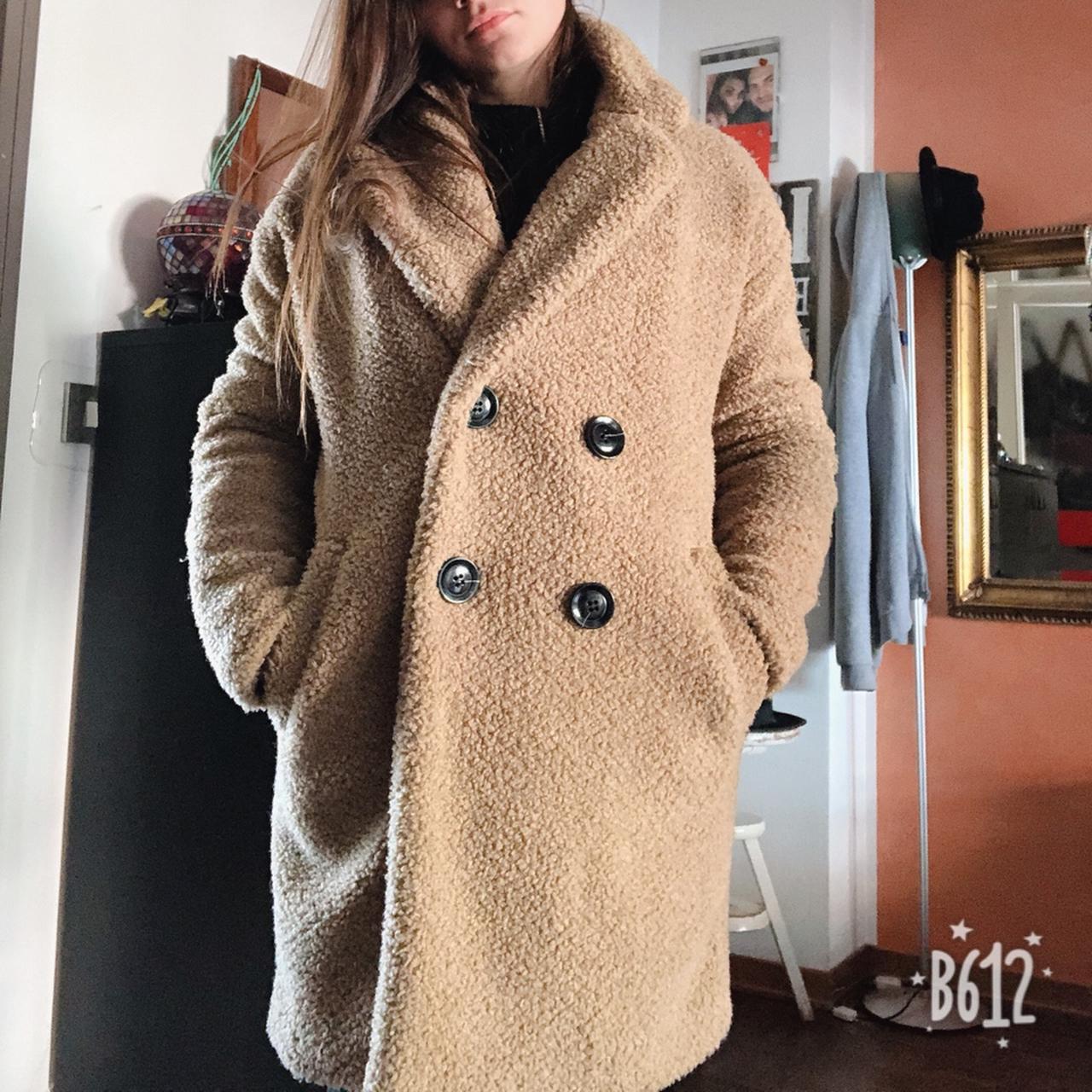 Bershka Mantel Beige Mantel Aus Lammfellimitat Bershka Jacke Aus