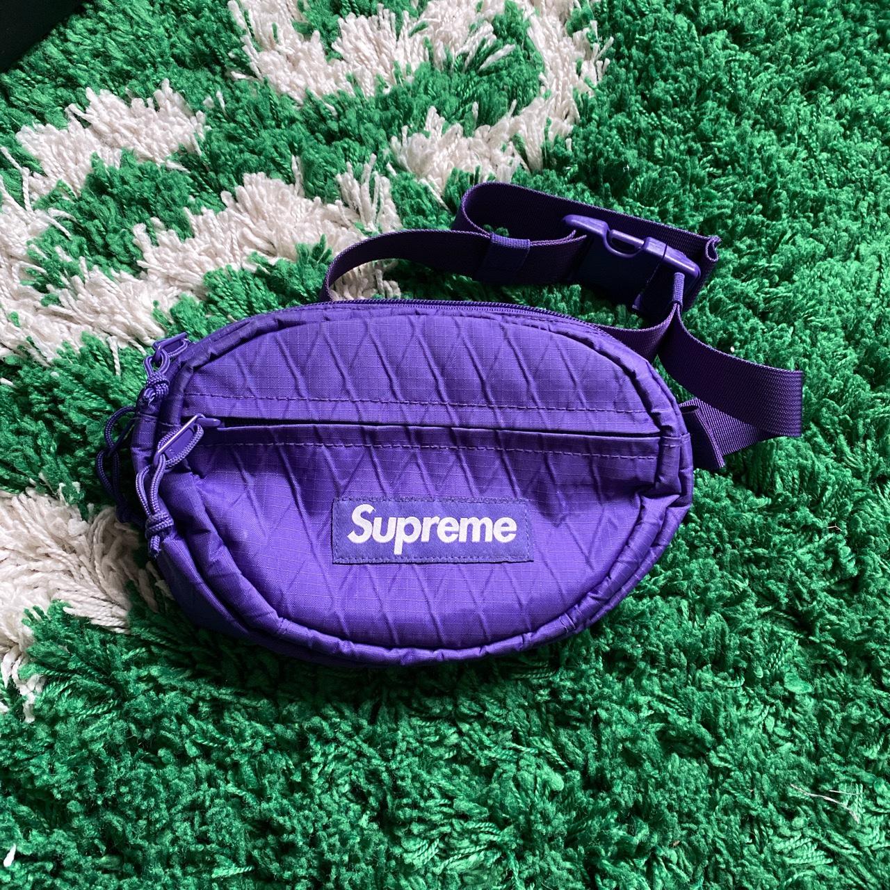 Supreme purple cheap waist bag