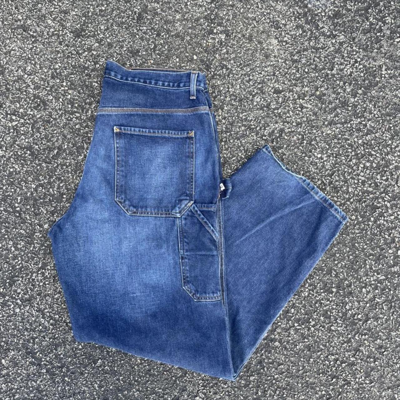 Vintage Calvin Klein carpenter jeans dark wash Good... - Depop
