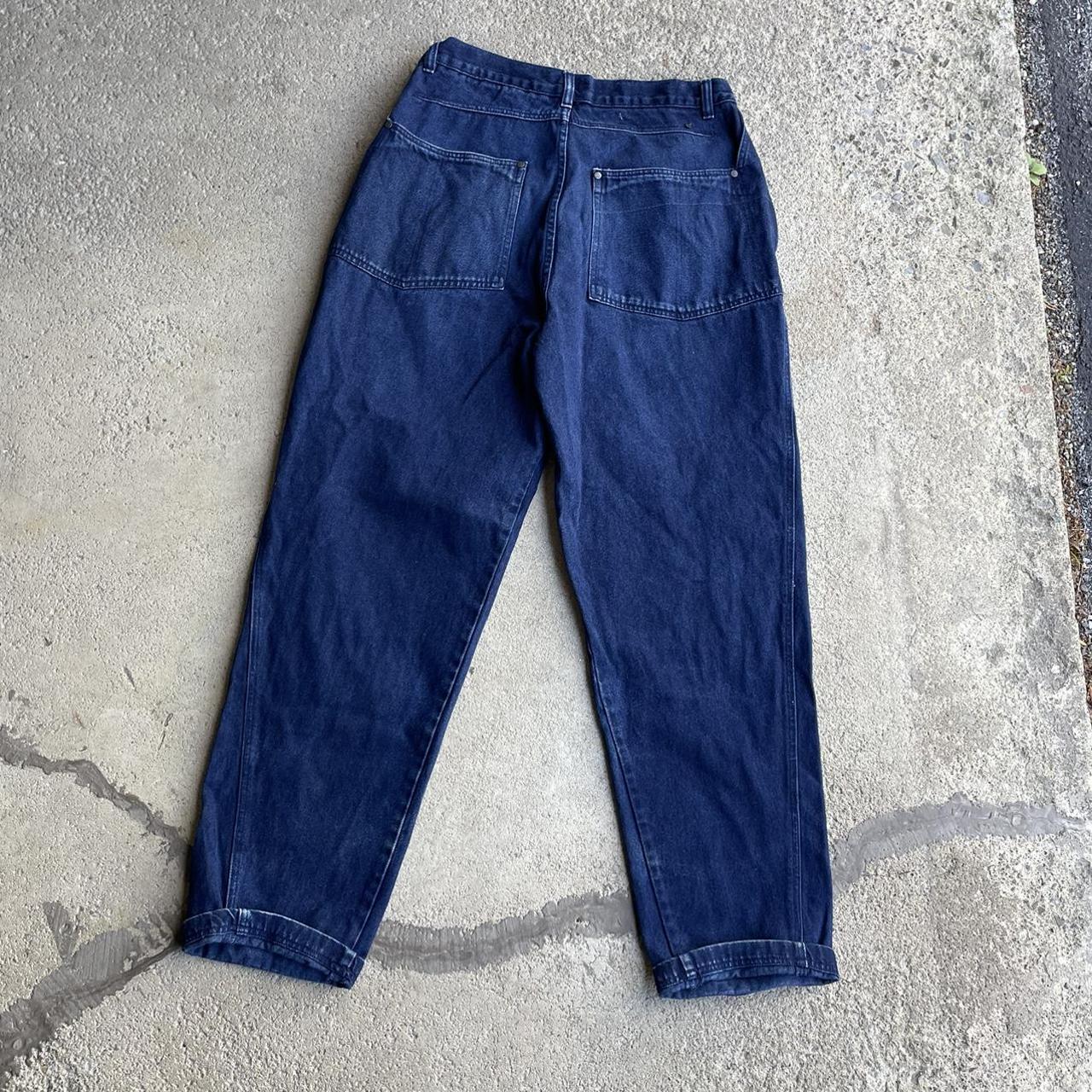 Vintage Y2K baggy blue jeans Good overall worn... - Depop