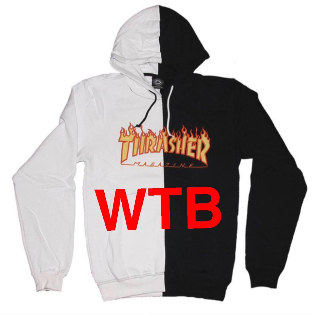 Thrasher half and outlet half hoodie