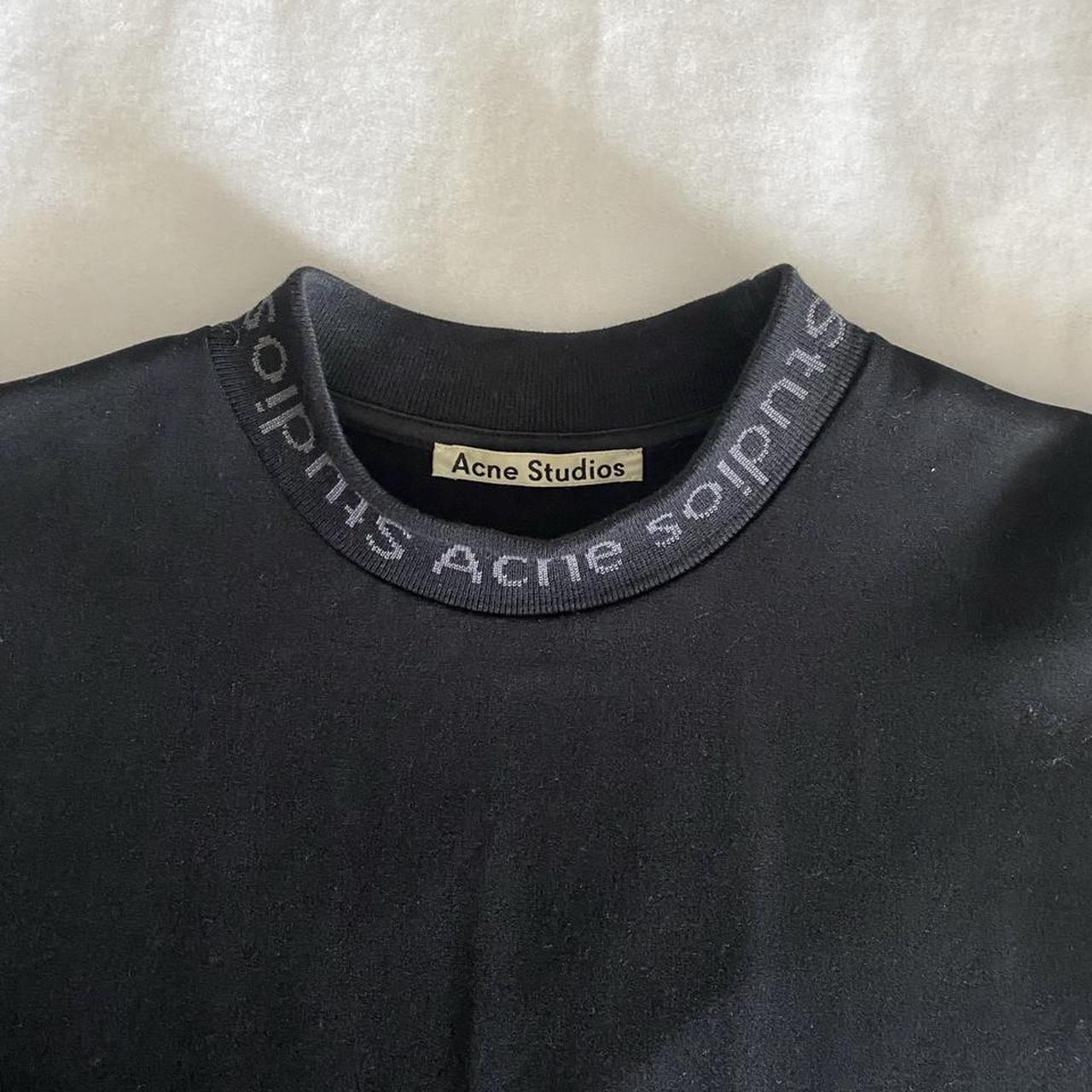 acne studios navid tee black