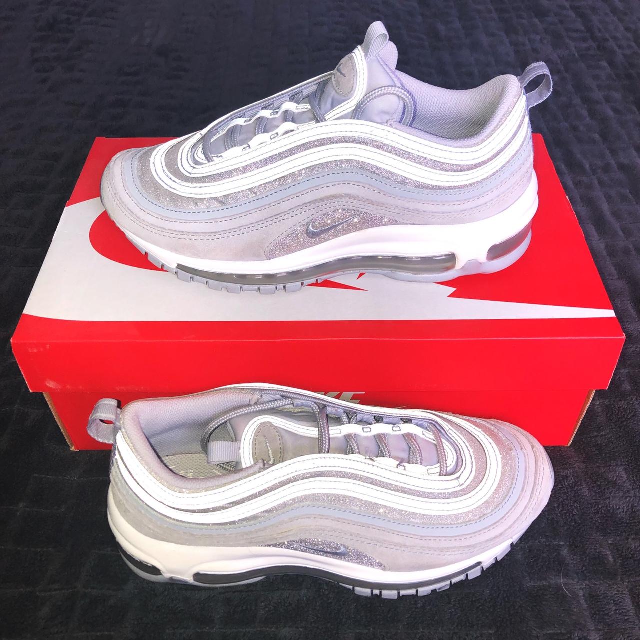 Nike air max 97 wolf grey glitter best sale