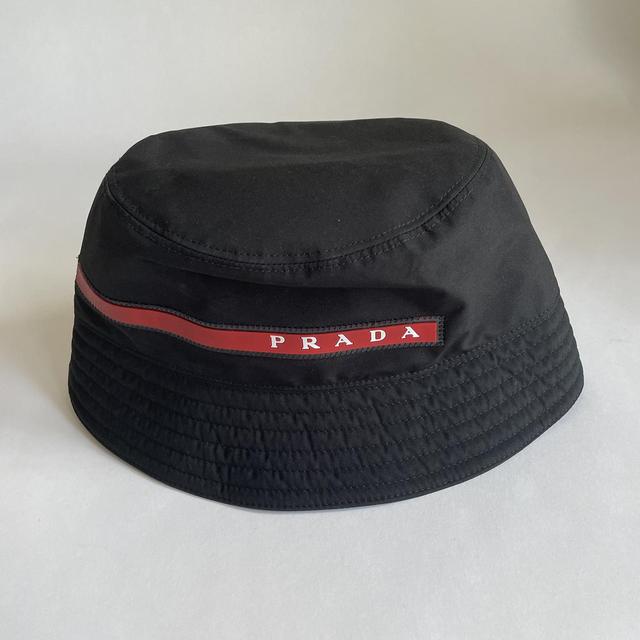 Authentic Prada Linea Rossa Bucket Hat. Condition... - Depop