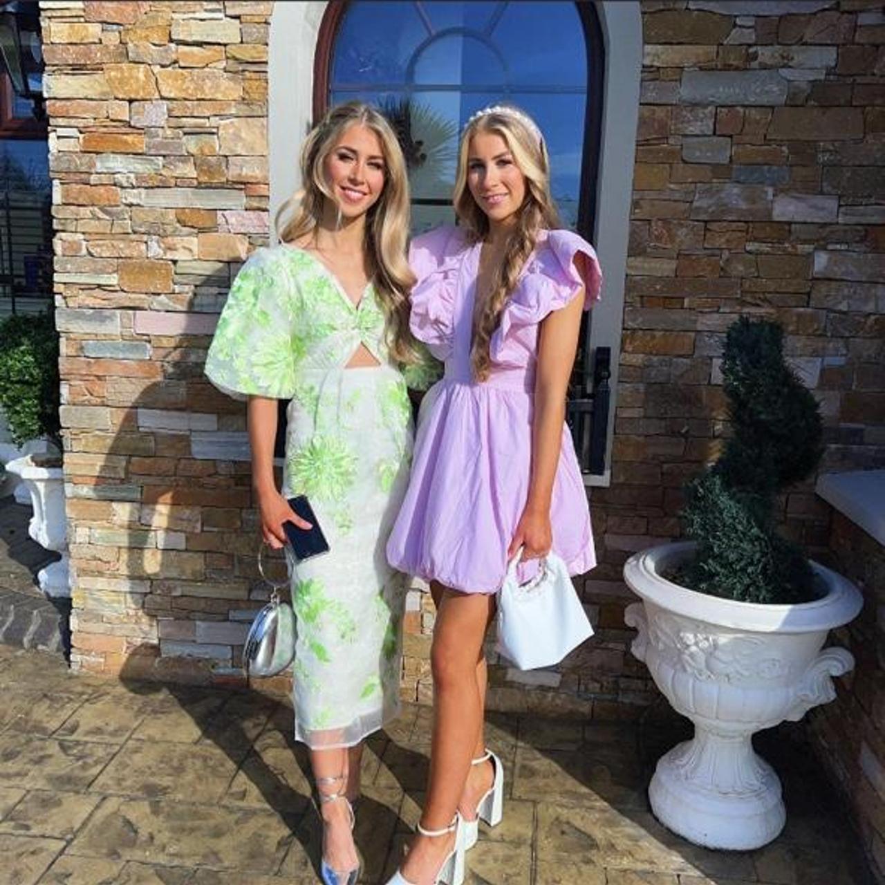 Asos edition embroidered organza midi dress Depop