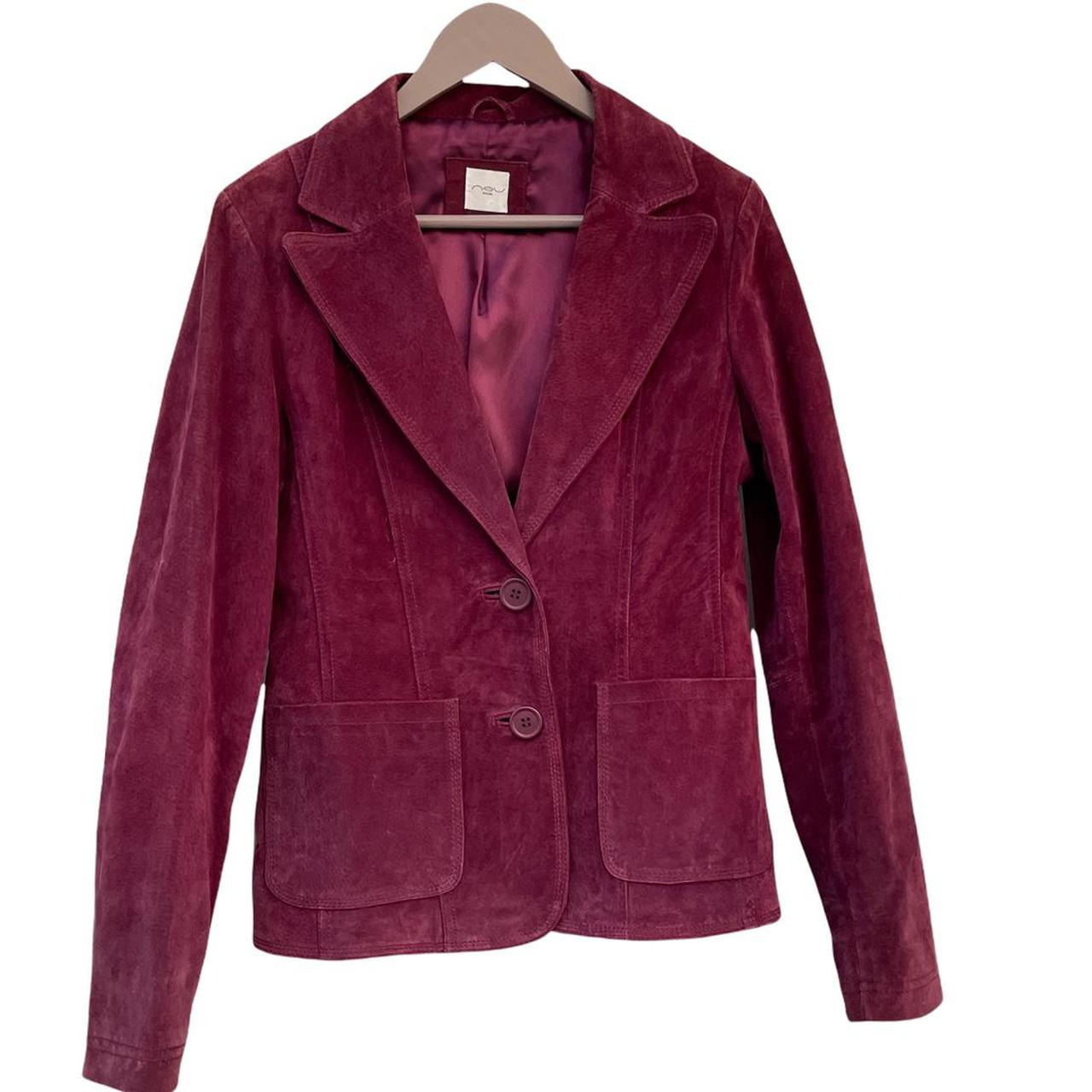 Women's Purple and Burgundy Jacket | Depop