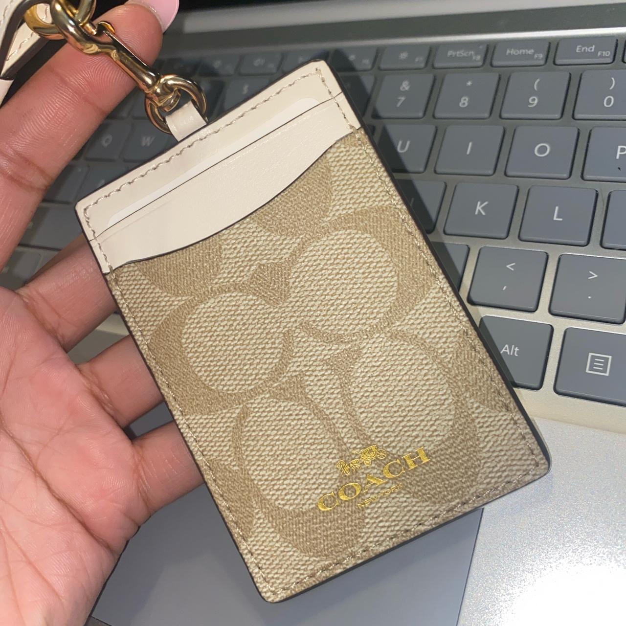 id holder keychain coach