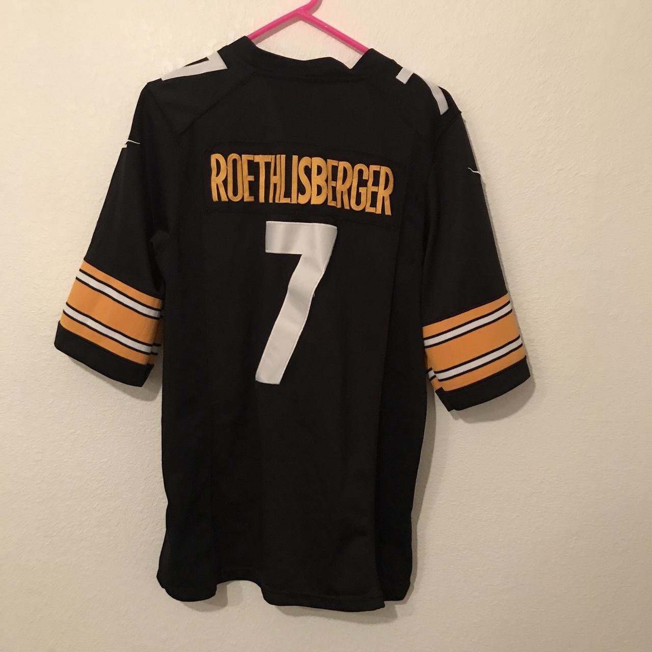 Steelers #7 Ben Roethlisberger Nike Jersey size - Depop