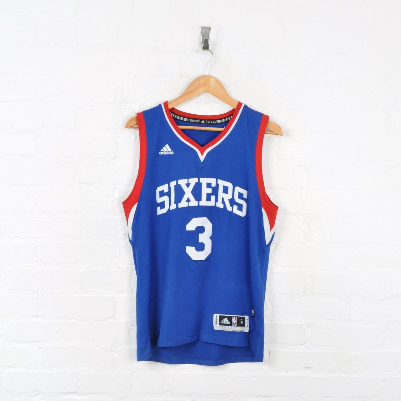 Vintage Adidas Philadelphia 76ers Basketball Jersey... - Depop