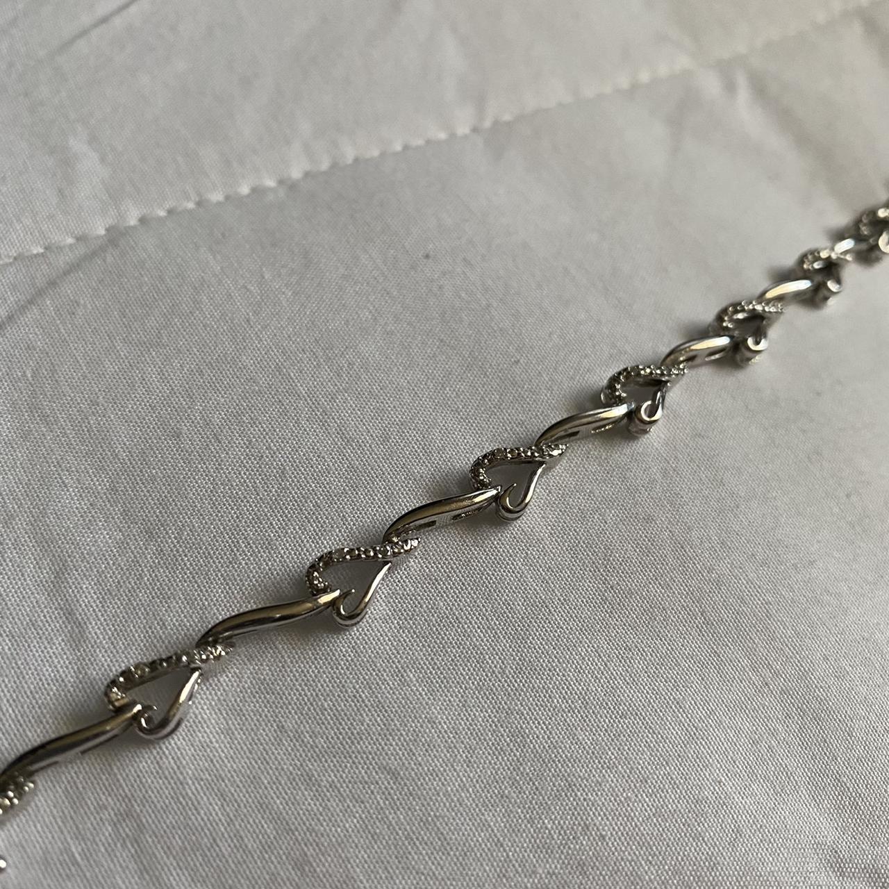 JCPenney Silver Hearts Bracelet • bought as a gift •... Depop