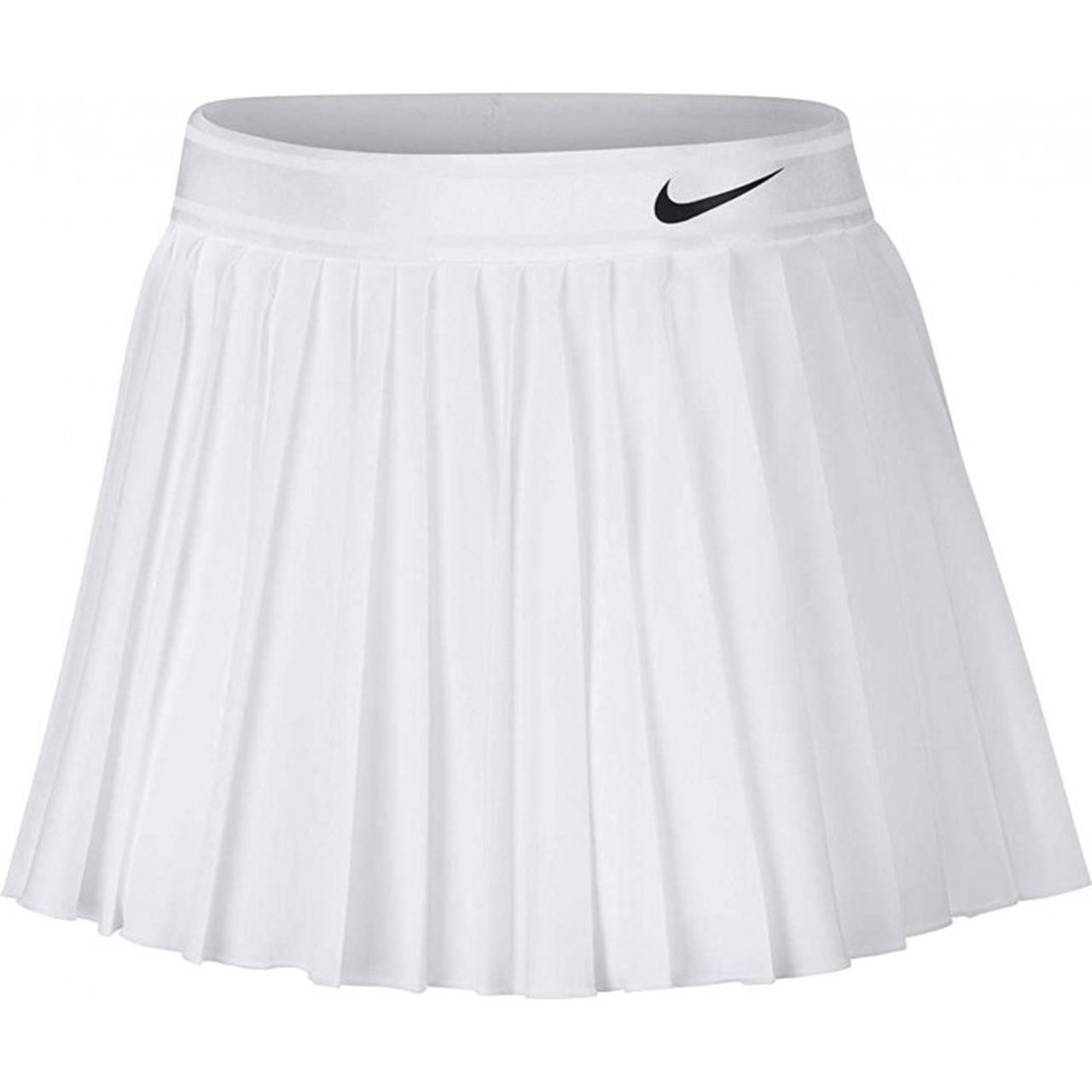 white nike victory tennis skirt