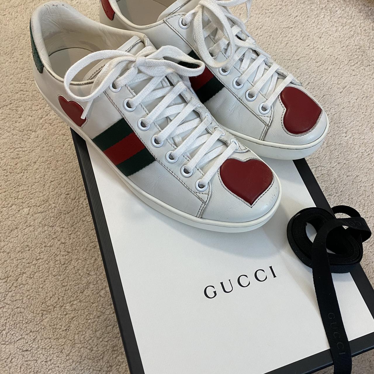 gucci heart sneakers